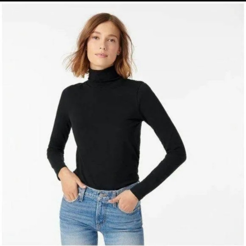 J Crew Basic Black Turtleneck